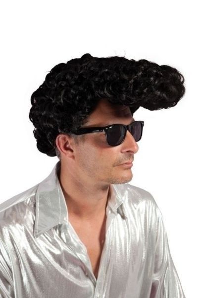 P TIT Clown re13130 Perruque banane rock noir