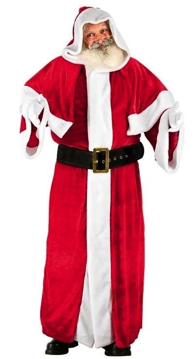 Chaks C2001010 Costume Pere Noel UE LONG velours Super LUXE adulte