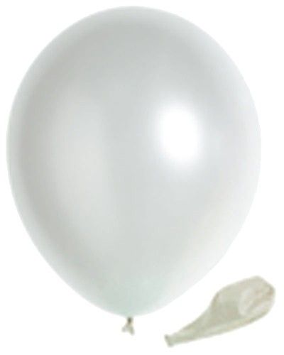 Grand sachet 100 ballons nacrés, 30 cm, blanc