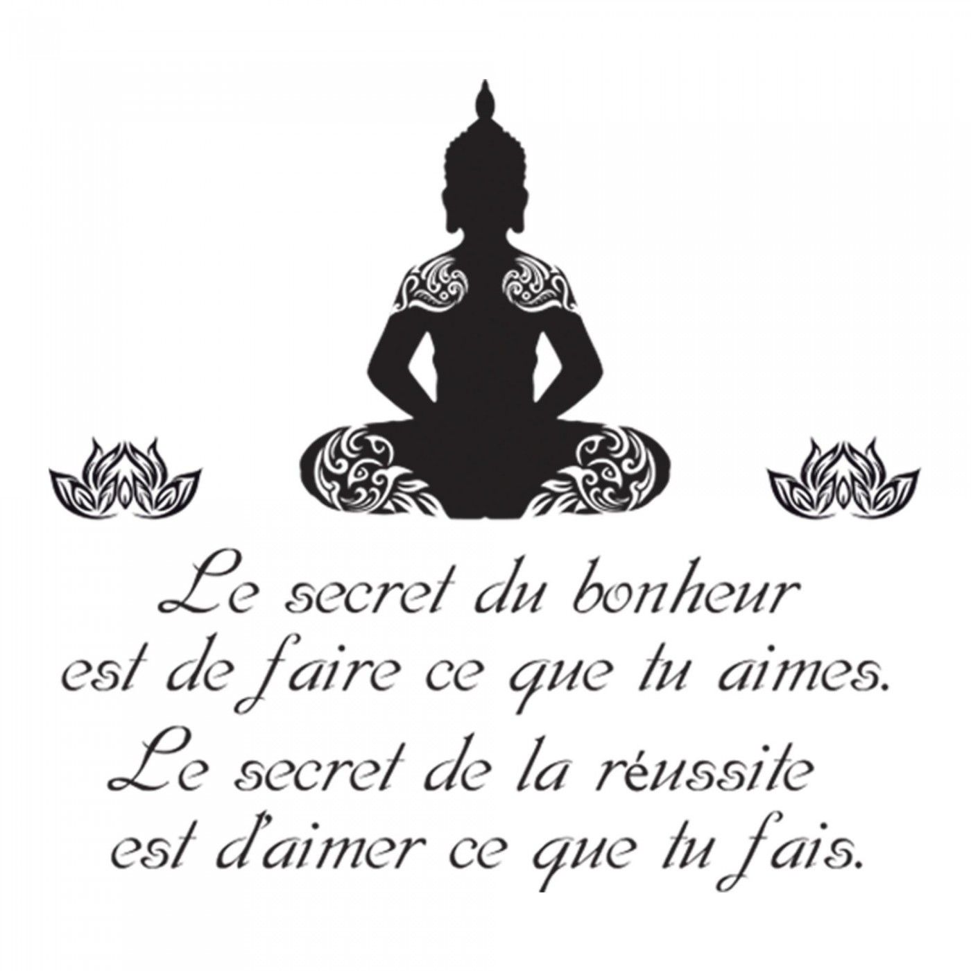 Sticker Citation Bouddha Articles De Fete Decoration Mariage Deco De Table Anniversaire
