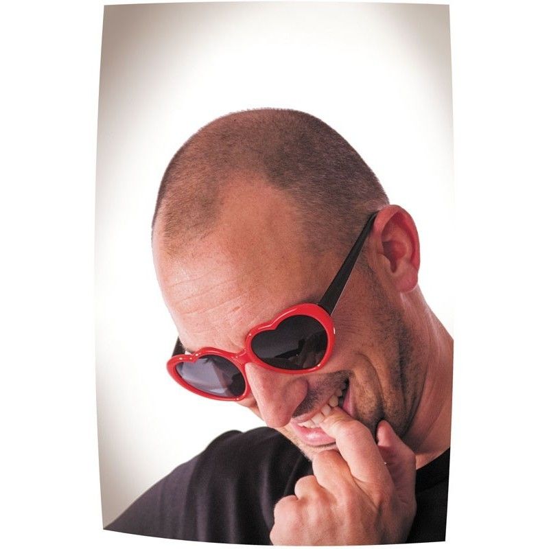 Lunette coeur rouge store