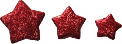 Chaks 02002-008, Boite de 50g d'Etoiles 3D, Rouge