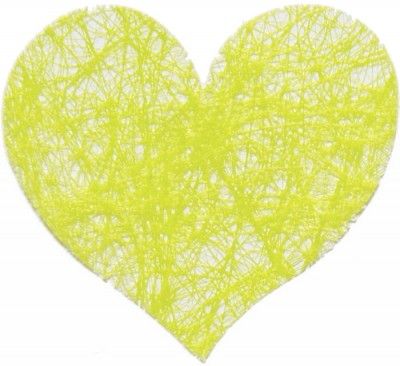 Chaks 0214-11, Sachet de 100 Coeurs Romance, Vert lime