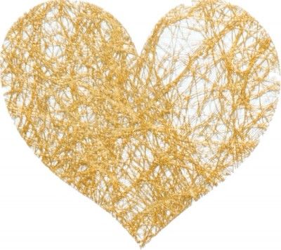 Chaks 0214-81, Sachet de 100 Coeurs Romance, Or