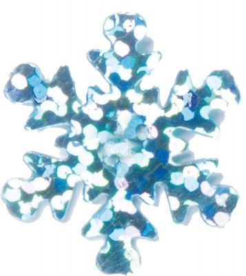 Chaks 0217-93, Sachet de 14g de Flocons Holographiques 2cm, Bleu ciel