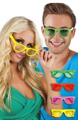 Lunettes Dance colorées (à l'unité)