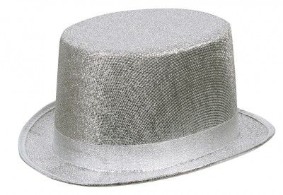 Chapeau Haut de Forme LUXE, Argent brillant