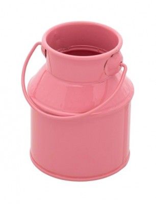 Petit ballotin Pot à lait en métal avec anse 9cm, Pink Lady