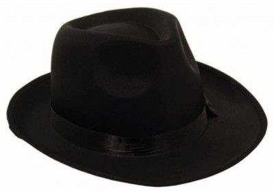 Chapeau Borsalino tissu Luxe, Noir