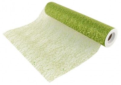 Chaks 0819-91, Chemin de table Glitter 30cm x 5m, Vert