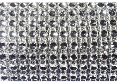 Chaks 0821-80, Ruban de table Diamants étroit 2cm, Argent