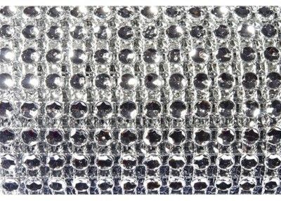 Chaks 0822-80, Ruban de table Diamants XL 11,5cm, Argent
