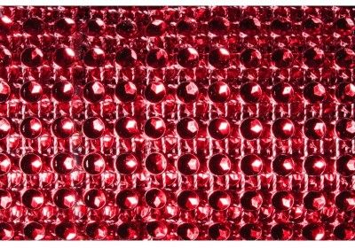 Chaks 0821-82, Ruban de table Diamants étroit 2cm, Rouge 