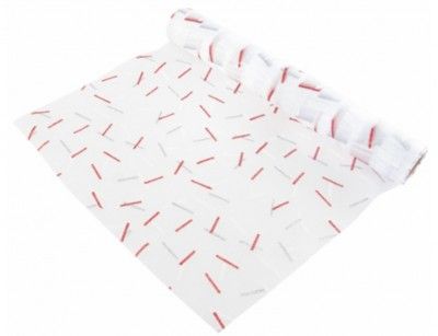 Chaks 0851, Chemin de table paillettes blanc Confettis rouge-gris