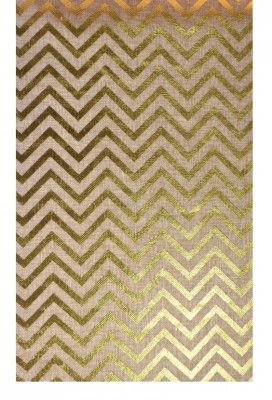 Chaks 0913, Chemin de table Jute Chevrons Or