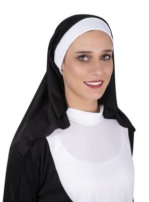 P'TIT Clown re10049 - Coiffe de religieuse adulte