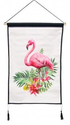 Chaks 10244, Kakémono Flamant Rose à suspendre 48 x 66 cm