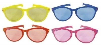 P'TIT Clown re10869 - Lunettes plastique géantes (avec verres), Couleurs assorties