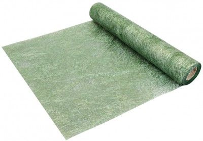 Chaks 11331, Chemin de Table Brillance Deluxe 30cm x 10m, Vert forêt