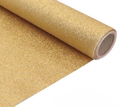 Chaks 11446-81, Nappe Premium Paillettes incrustées, en rouleau 120cm x 3m Or