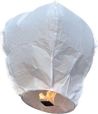 Lanterne céleste blanche 1 m (Ptit C. avec armature)