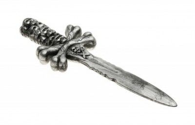 Dague de viking tête de mort 34cm