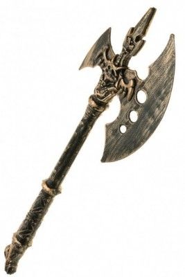Hache de viking warrior dorée 43,5cm