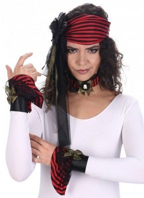 Kit Pirate (manchettes-collier-bandeau)