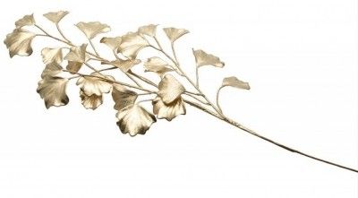 Branche Ginkgo artificielle 61cm, OR mat