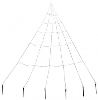 Toile d'araignée triangle blanche avec accroche 3m