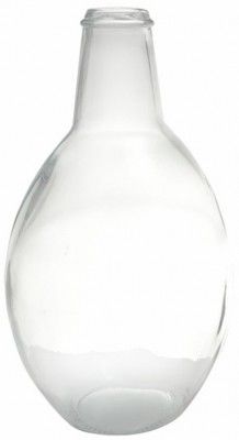 Grand Vase Luisa 6L en verre 38cm Transparent