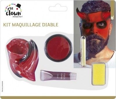 P'TIT Clown re12900 - Kit maquillage de diable