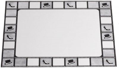 Sachet de 12 Sets de table rectangle Pellicule cinéma