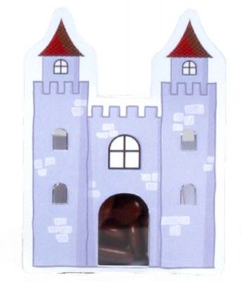 Ballotin carton Château Fort gris, avec plexi