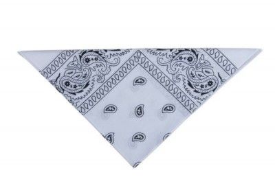 P'TIT Clown re19114 - Bandana, tissu blanc, 55 x 55 cm