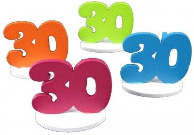 Chaks 20003, Set de 4 Marque-places Anniversaire 30 ans