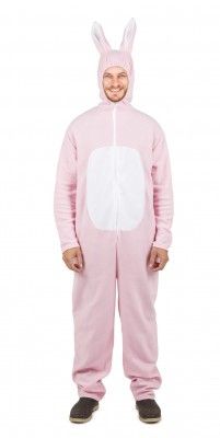 P'TIT Clown re21128 - Déguisement de Lapin rose adulte taille L/XL