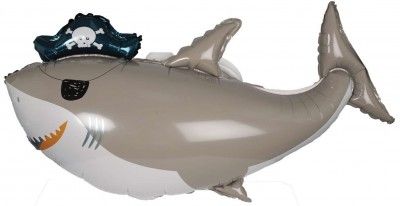P'TIT Clown re22762 - Ballon alu Requin pirate 97 cm
