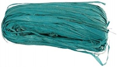 Bobine de raphia turquoise de 50 gr
