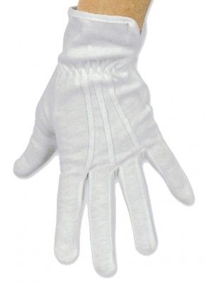 Chaks 84 250164 0, Gants courts en Coton homme, Blancs