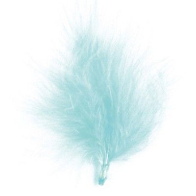 Sachet de 20 plumes bleue ciel