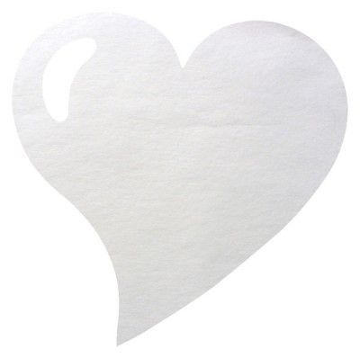 Paquet 50 SETS DE TABLE Coeur, blanc