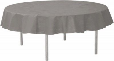 Nappe RONDE en intissé 240 CM Ø, luxe OPAQUE RONDE, Gris