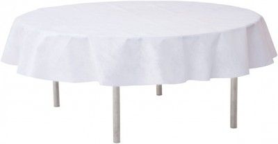 Nappe RONDE en intissé 240 CM Ø, luxe OPAQUE RONDE, Blanc