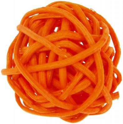 SANTEX 3012-12, Sachet 12 petites boules en rotin 3cm, Orange