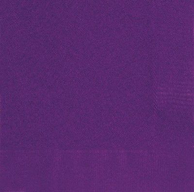 Sachet de 20 Serviettes en papier Violet 33 x 33 cm