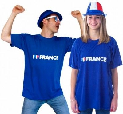 T-Shirt I Love France, adulte
