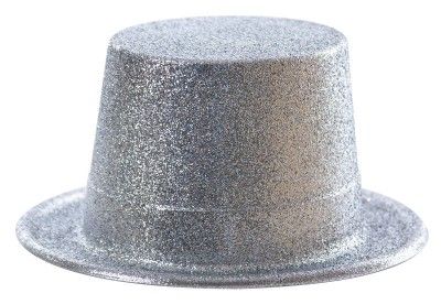 Party Pro 33394, Chapeau Haut De Forme paillette Argent