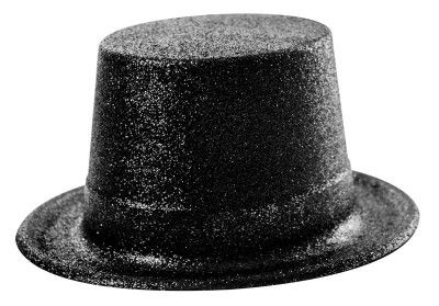 Party Pro 33396, Chapeau Haut De Forme paillette Noir