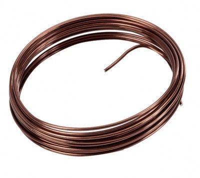 Fil aluminium souple 5m, chocolat